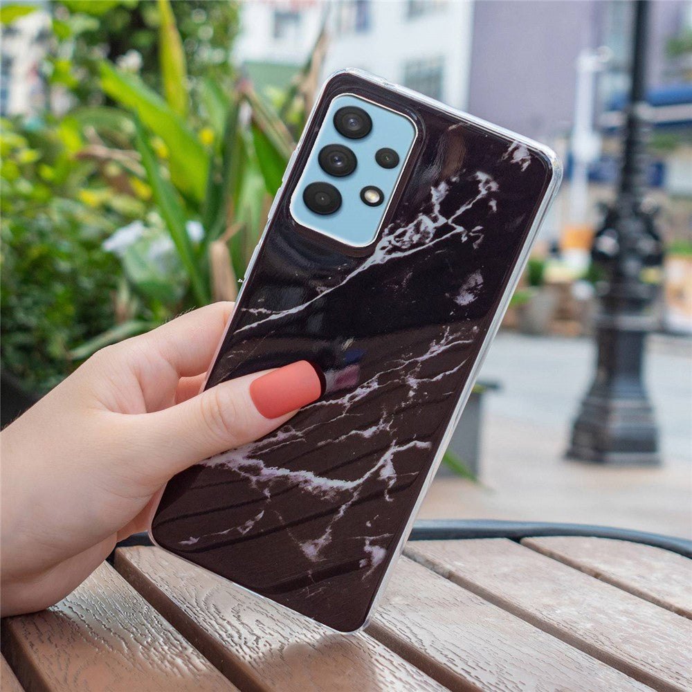 Galaxy A32 4G Schutzhülle – Marmormuster & Kratzfest