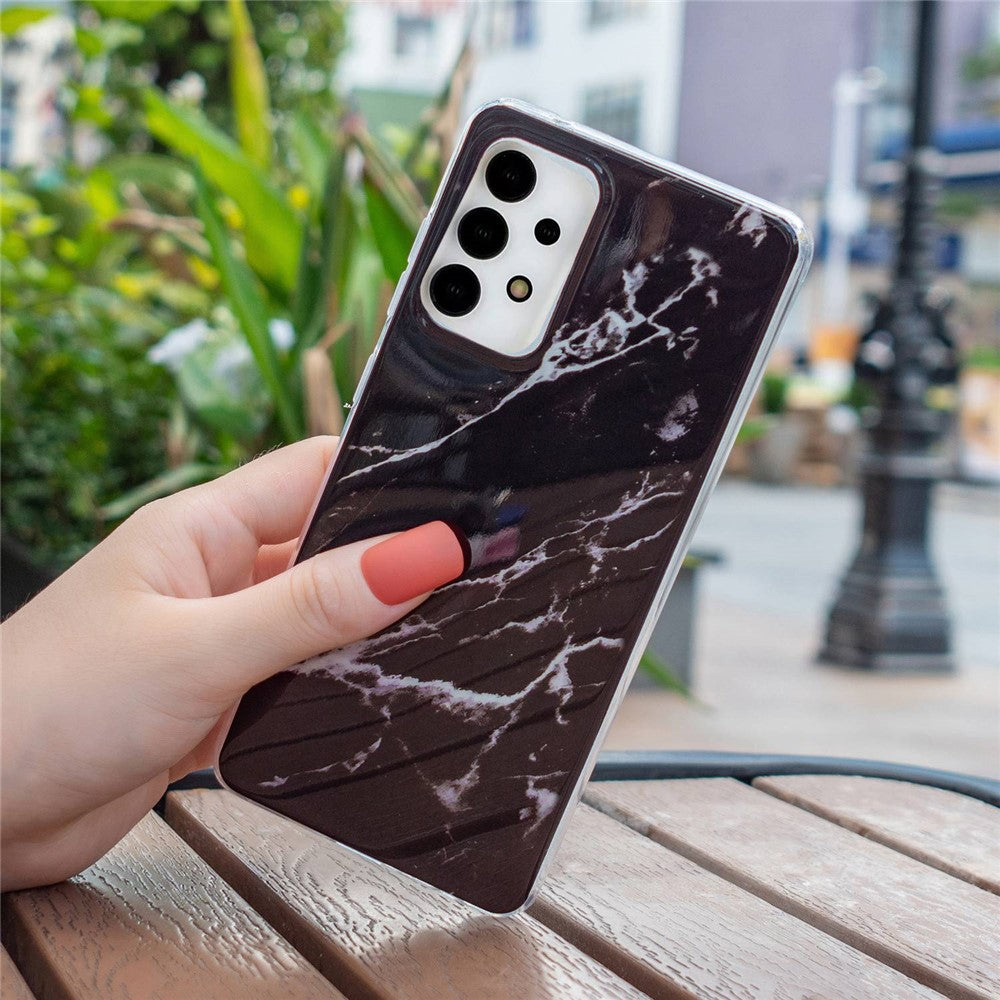 Galaxy A13 4G Schutzhülle – Marmormuster & Kratzfest