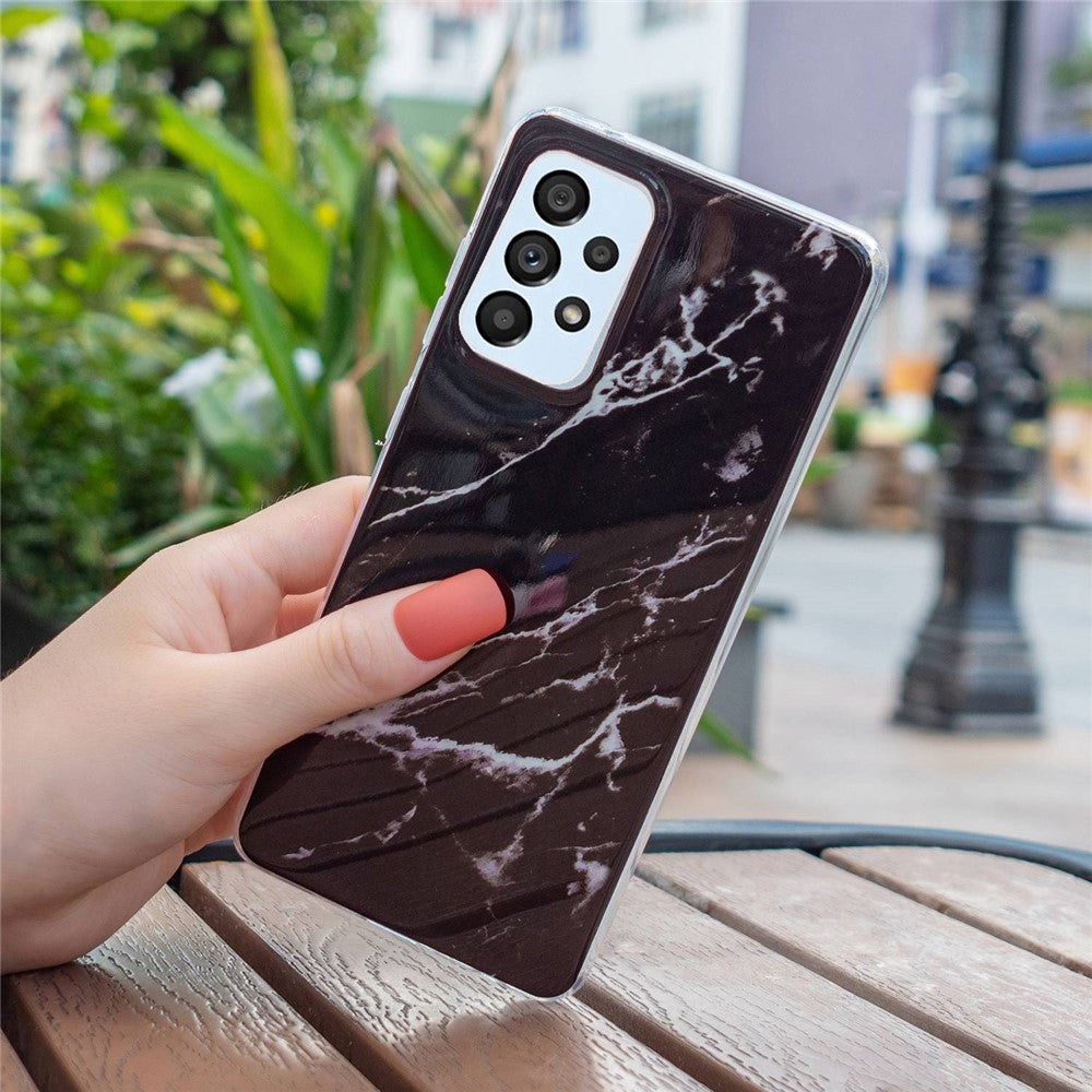 Galaxy A53 5G Schutzhülle – Marmormuster & Kratzfest