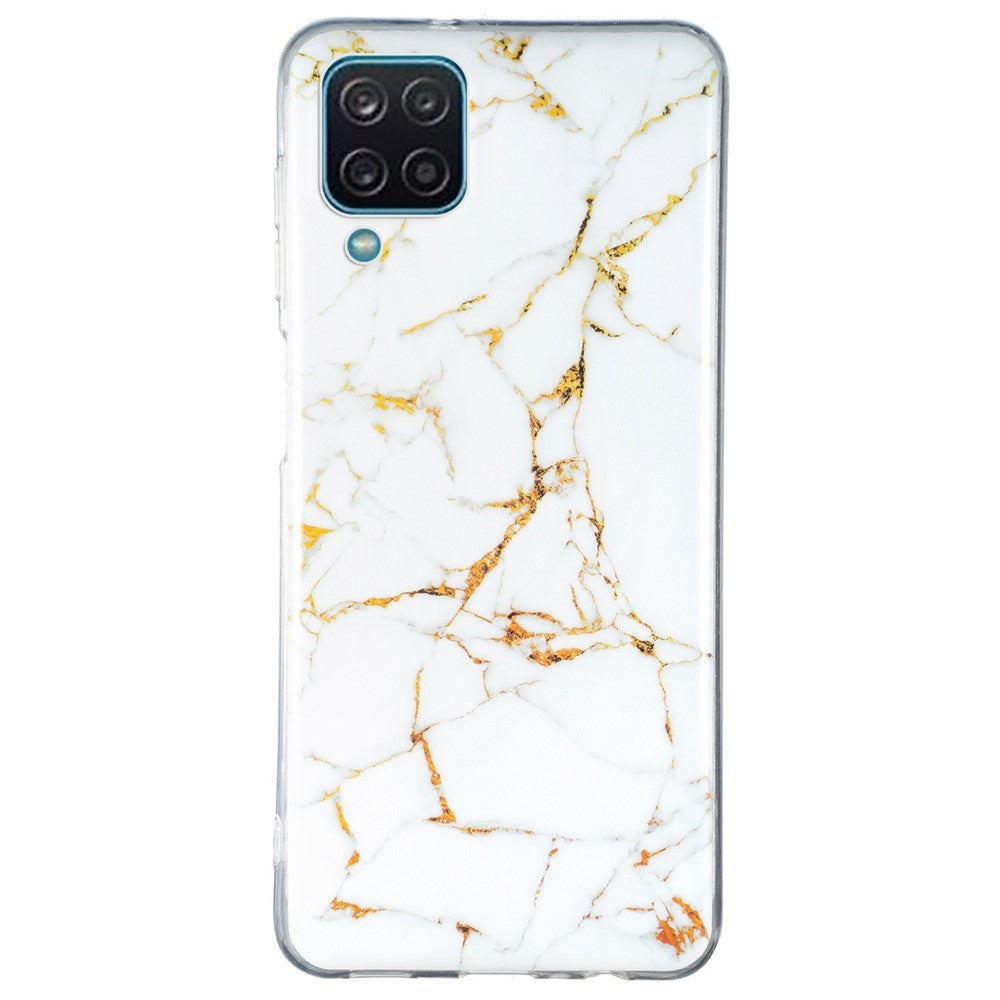 Galaxy A12 Schutzhülle – Marmormuster & Kratzfest