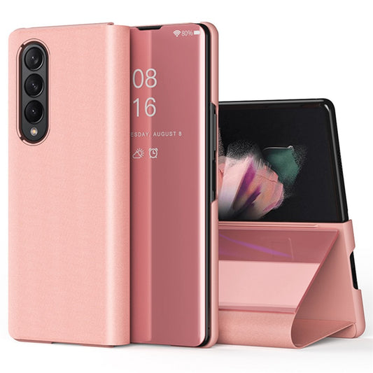 Galaxy Z Fold4 5G – Handyhülle aus Kunststoff und PU-Leder, mit Ständer