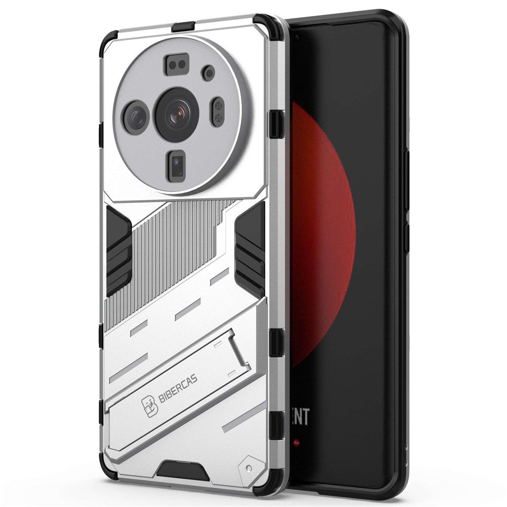 For Xiaomi 12S Ultra 5G Shock Absorption Drop-proof TPU+PC Cover Kickstand Anti-scratch Cell Phone Case