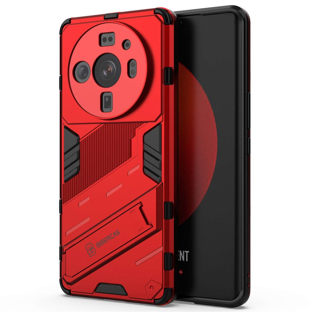 For Xiaomi 12S Ultra 5G Shock Absorption Drop-proof TPU+PC Cover Kickstand Anti-scratch Cell Phone Case
