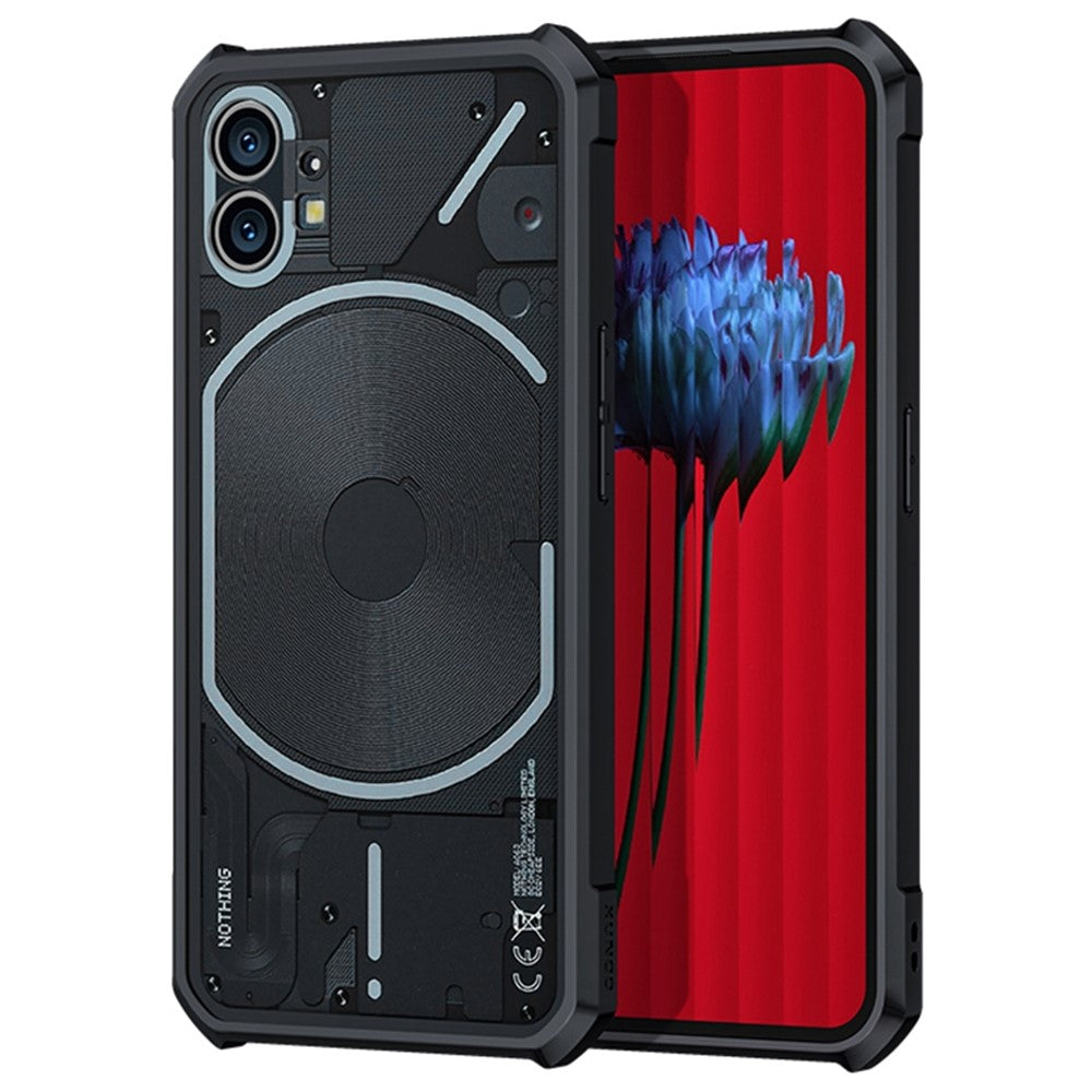 Nothing phone (1) 5G Handyhülle – Stoßfeste TPU-Hülle + transparente Acryl-Rückseite