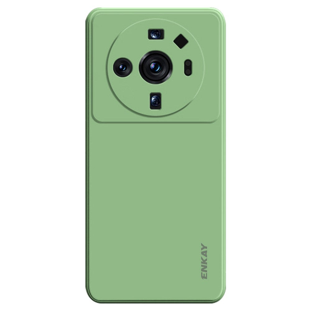 ENKAY HAT PRINCE For Xiaomi 12S Ultra 5G Straight Edge Liquid Silicone Case Precise Cutout Lens Protection Cover
