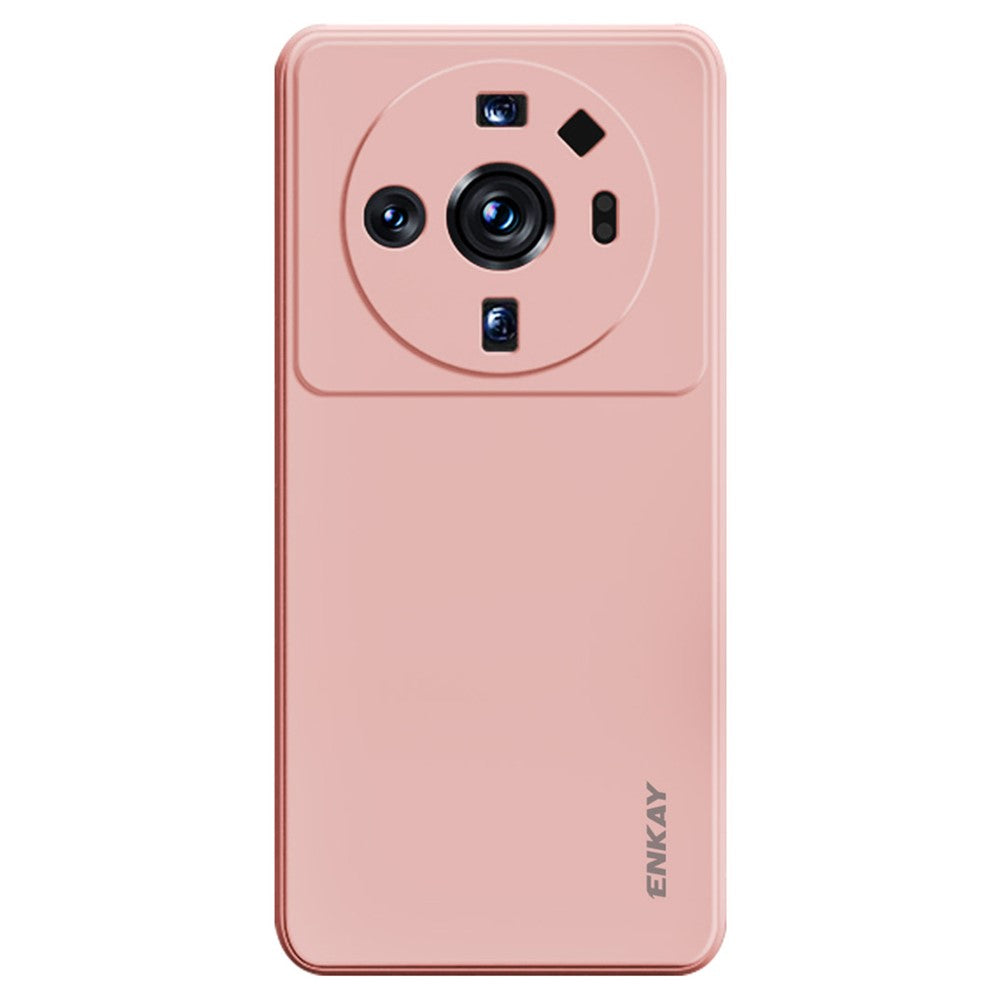 ENKAY HAT PRINCE For Xiaomi 12S Ultra 5G Straight Edge Liquid Silicone Case Precise Cutout Lens Protection Cover