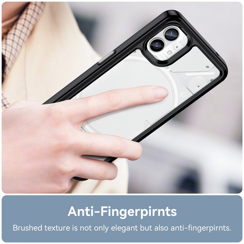 Nothing phone (1) 5G Transparente Handyhülle – Stoßfeste Rückseite, aus TPU & Acryl