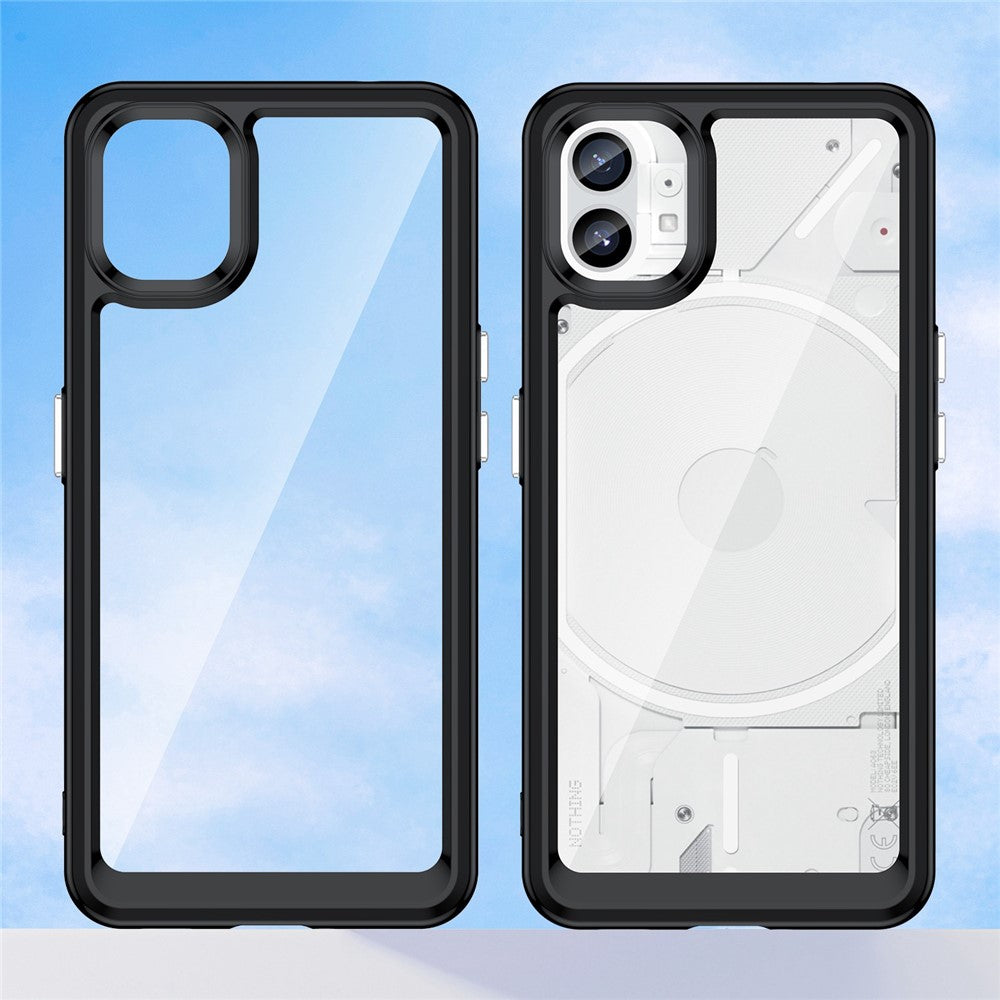 Nothing phone (1) 5G Transparente Handyhülle – Stoßfeste Rückseite, aus TPU & Acryl