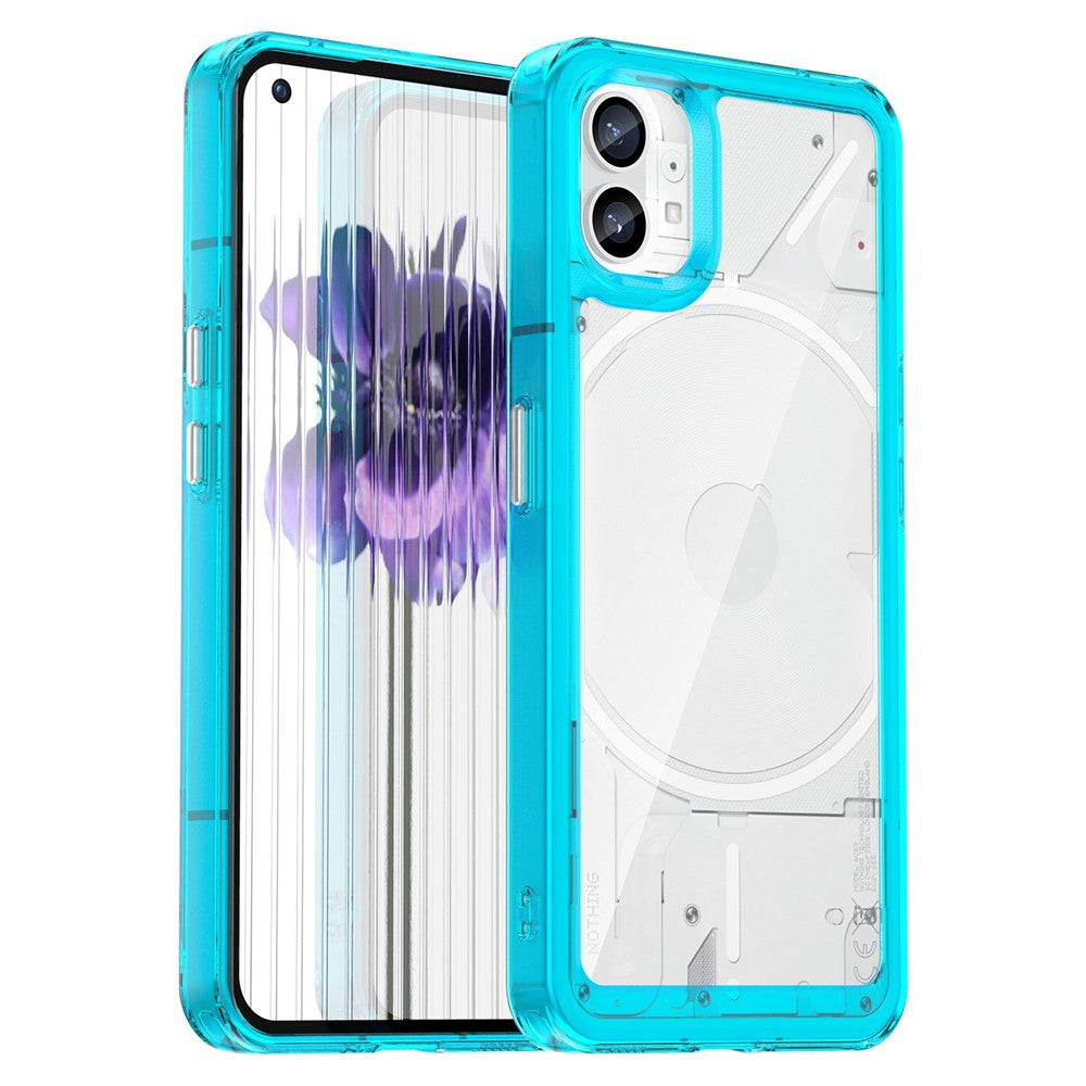 Nothing phone (1) 5G Transparente Handyhülle – Stoßfeste Rückseite, aus TPU & Acryl