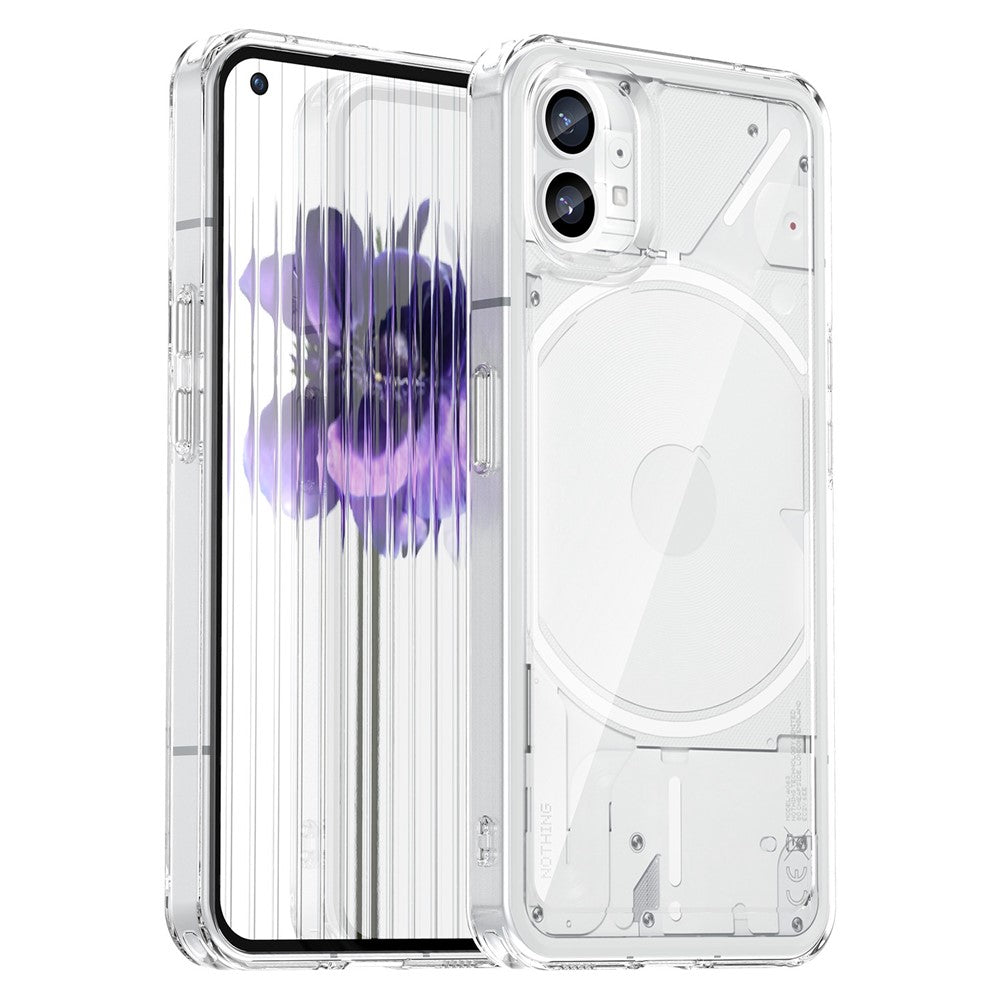 Nothing phone (1) 5G Transparente Handyhülle – Stoßfeste Rückseite, aus TPU & Acryl