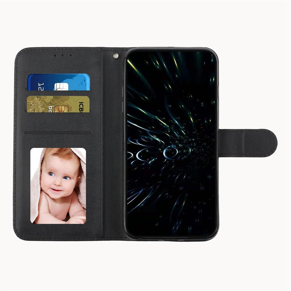Nothing phone (1) 5G Wallet-Handyhülle – Schutzhülle aus PU-Leder, mit Ziernähten, Magnetverschluss, Standfunktion & Handschlaufe