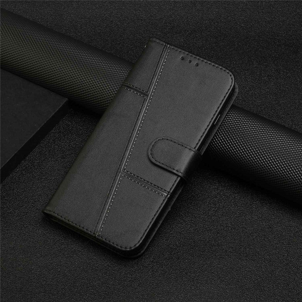 Nothing phone (1) 5G Wallet-Handyhülle – Schutzhülle aus PU-Leder, mit Ziernähten, Magnetverschluss, Standfunktion & Handschlaufe