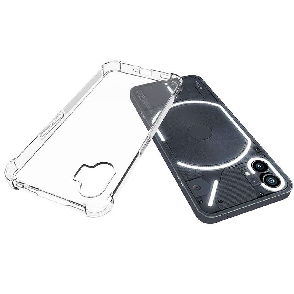 Nothing phone (1) 5G Transparente Handyhülle – Aus TPU, mit Airbag-Schutz