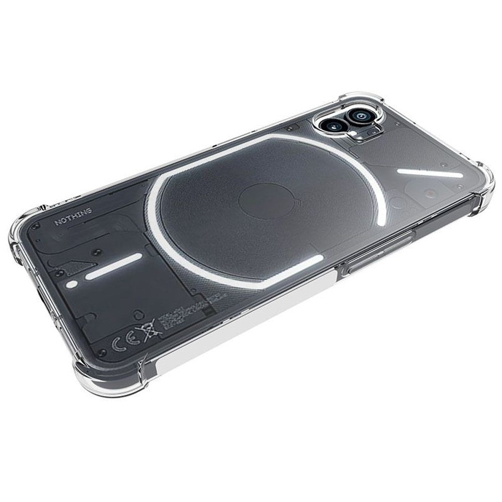 Nothing phone (1) 5G Transparente Handyhülle – Aus TPU, mit Airbag-Schutz