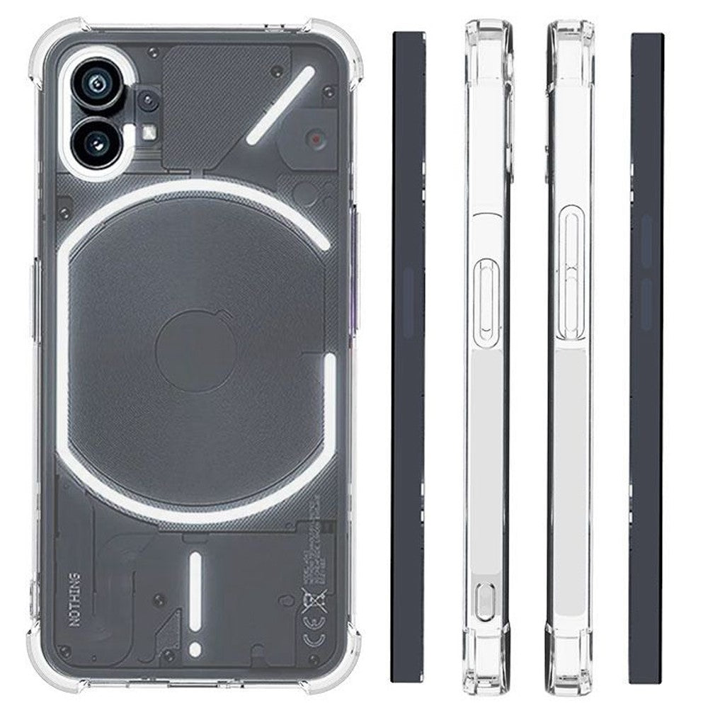 Nothing phone (1) 5G Transparente Handyhülle – Aus TPU, mit Airbag-Schutz