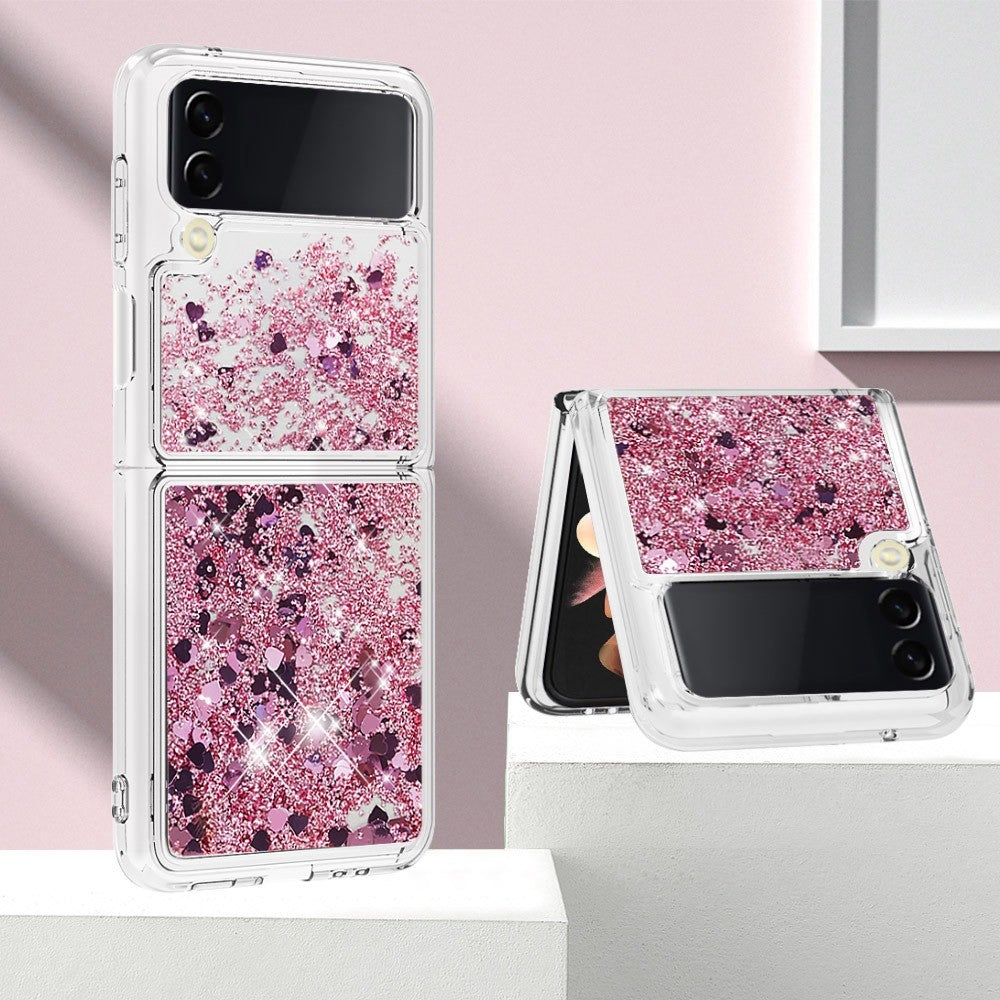 Galaxy Z Flip4 5G Glitzer-Hülle – Stoßfest & mit Treibsand