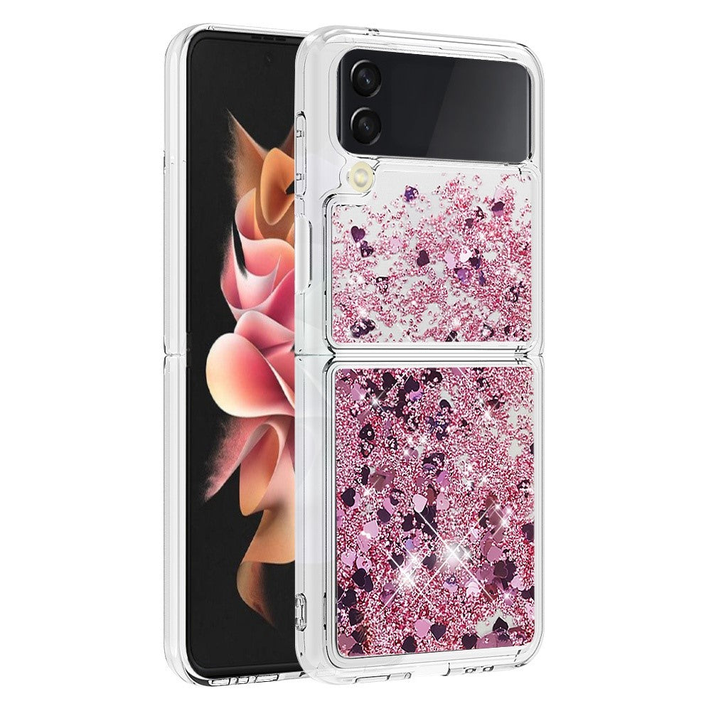 Galaxy Z Flip4 5G Glitzer-Hülle – Stoßfest & mit Treibsand