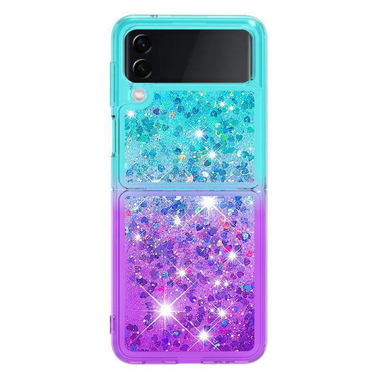 Galaxy Z Flip4 5G Glitter-Hülle – Farbverlauf mit funkelndem Puder