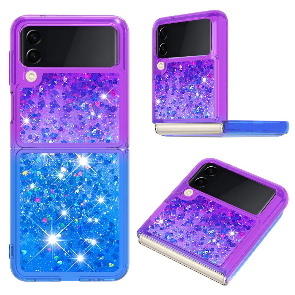 Galaxy Z Flip4 5G Glitter-Hülle – Farbverlauf mit funkelndem Puder
