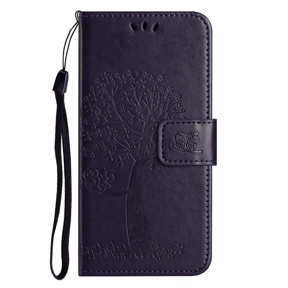 Nothing phone (1) 5G Wallet-Handyhülle – Aus PU-Leder, mit Eulen- & Baummuster, integriertem Portemonnaie, Aufstellfunktion, stoßfester Schutzhülle & Handschlaufe
