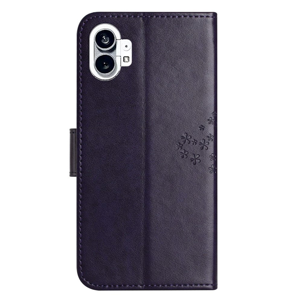 Nothing phone (1) 5G Wallet-Handyhülle – Aus PU-Leder, mit Eulen- & Baummuster, integriertem Portemonnaie, Aufstellfunktion, stoßfester Schutzhülle & Handschlaufe