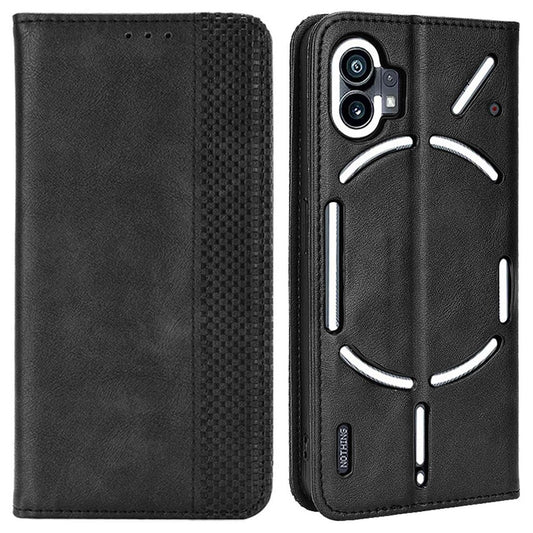 Nothing phone (1) 5G Wallet-Handyhülle – Aus strapazierfähigem PU-Leder, mit Standfunktion & integriertem Portemonnaie