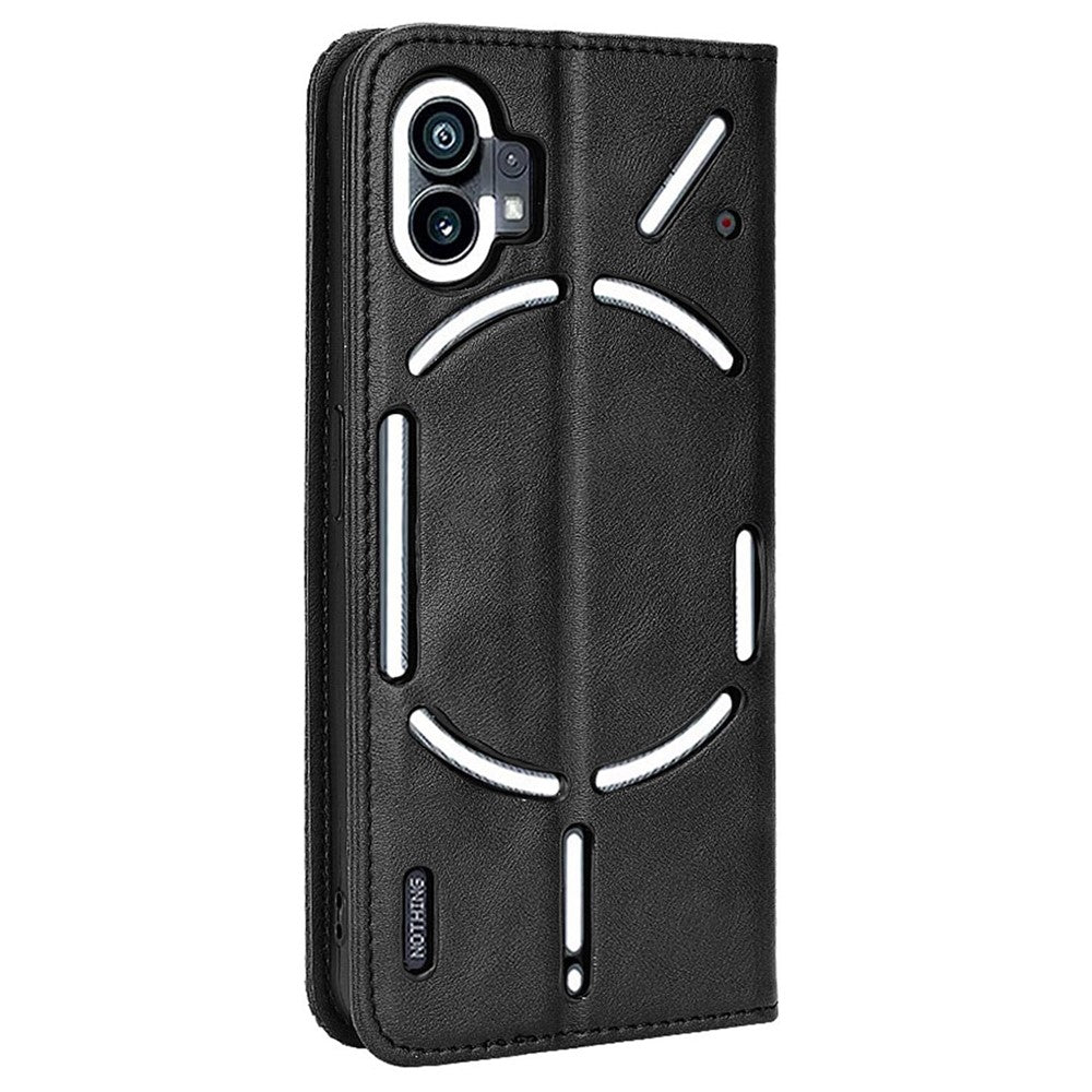 Nothing phone (1) 5G Wallet-Handyhülle – Aus strapazierfähigem PU-Leder, mit Standfunktion & integriertem Portemonnaie