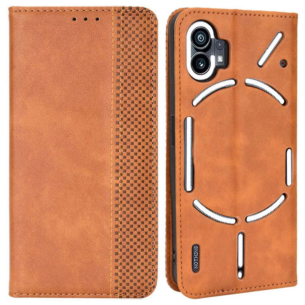 Nothing phone (1) 5G Wallet-Handyhülle – Aus strapazierfähigem PU-Leder, mit Standfunktion & integriertem Portemonnaie