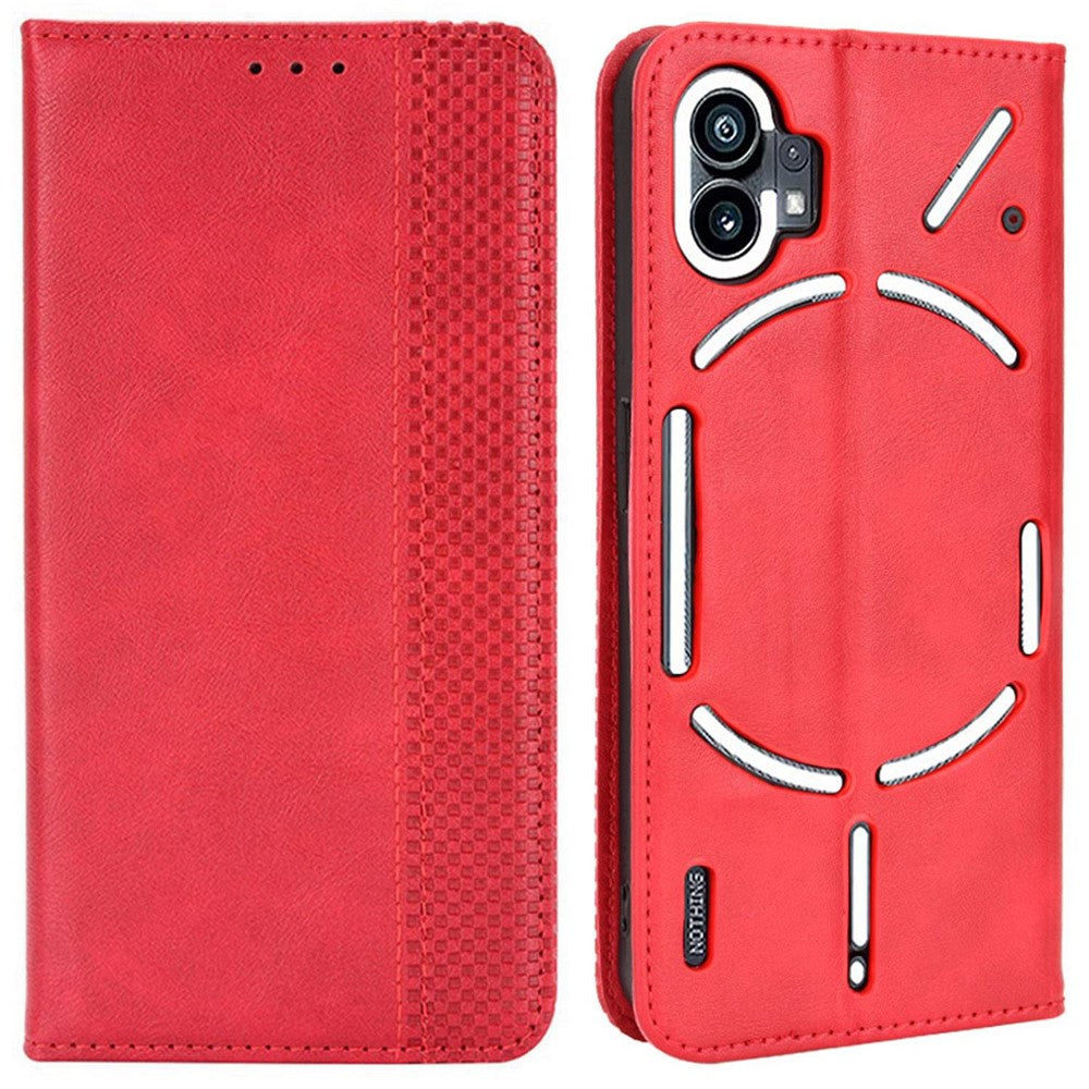 Nothing phone (1) 5G Wallet-Handyhülle – Aus strapazierfähigem PU-Leder, mit Standfunktion & integriertem Portemonnaie