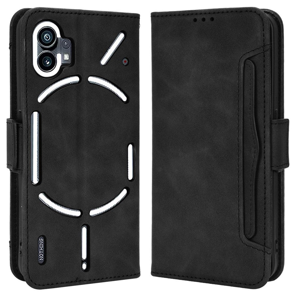 Phone Case for Nothing phone (1) 5G, PU Leather Multiple Card Slots Wallet Feature Full Body Protection Cover with Stand