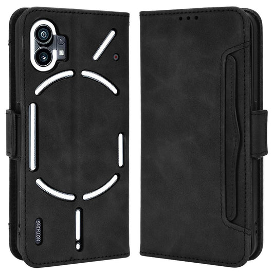 Phone Case for Nothing phone (1) 5G, PU Leather Multiple Card Slots Wallet Feature Full Body Protection Cover with Stand