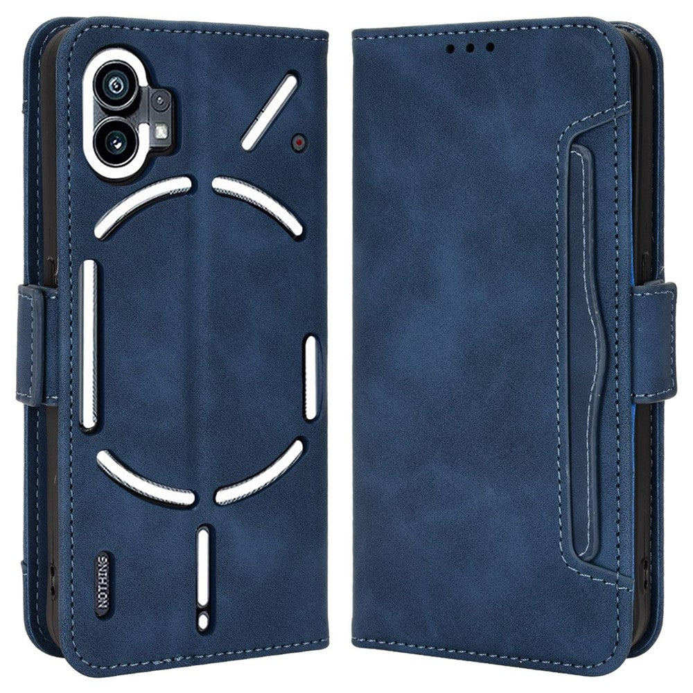 Phone Case for Nothing phone (1) 5G, PU Leather Multiple Card Slots Wallet Feature Full Body Protection Cover with Stand