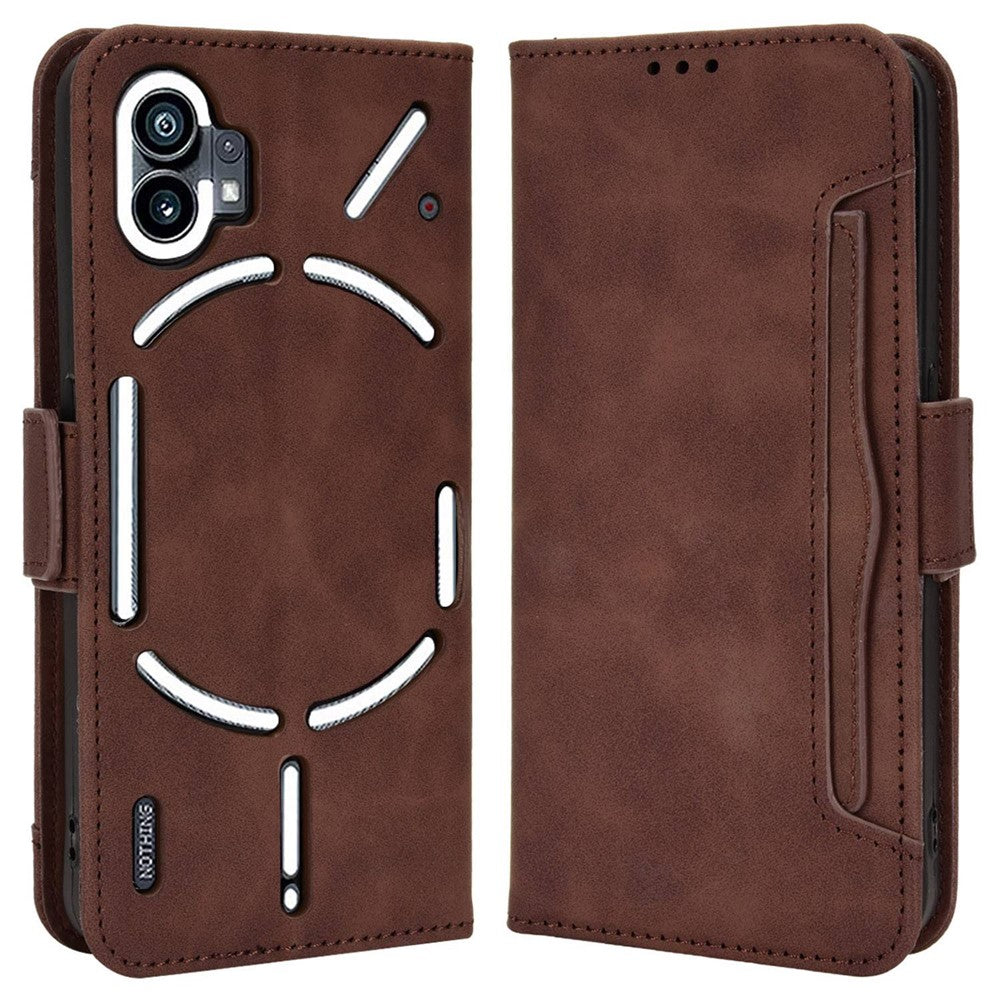 Phone Case for Nothing phone (1) 5G, PU Leather Multiple Card Slots Wallet Feature Full Body Protection Cover with Stand