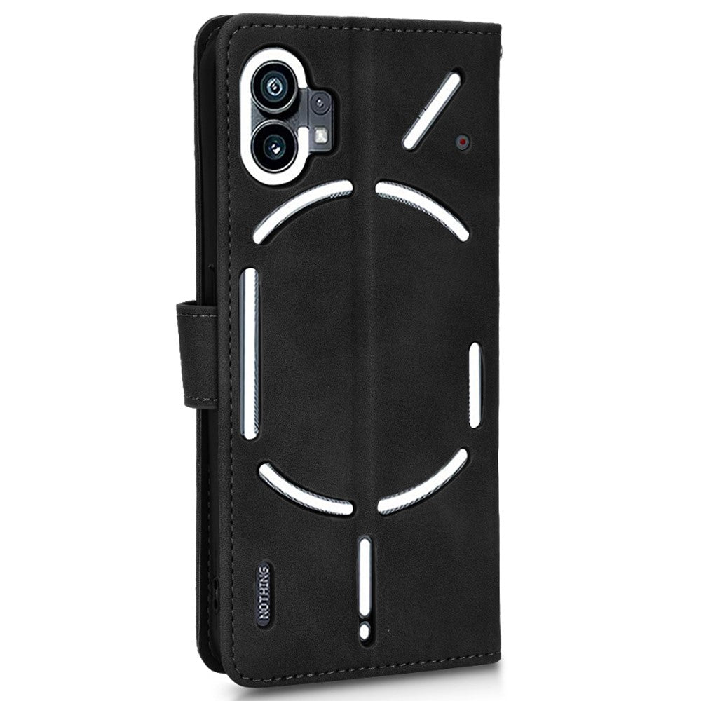 For Nothing Phone (1) 5G Anti-Drop Phone Flip Case Skin-Touch Feeling Full Protection PU Leather Stand Magnetic Clasp Phone Cover