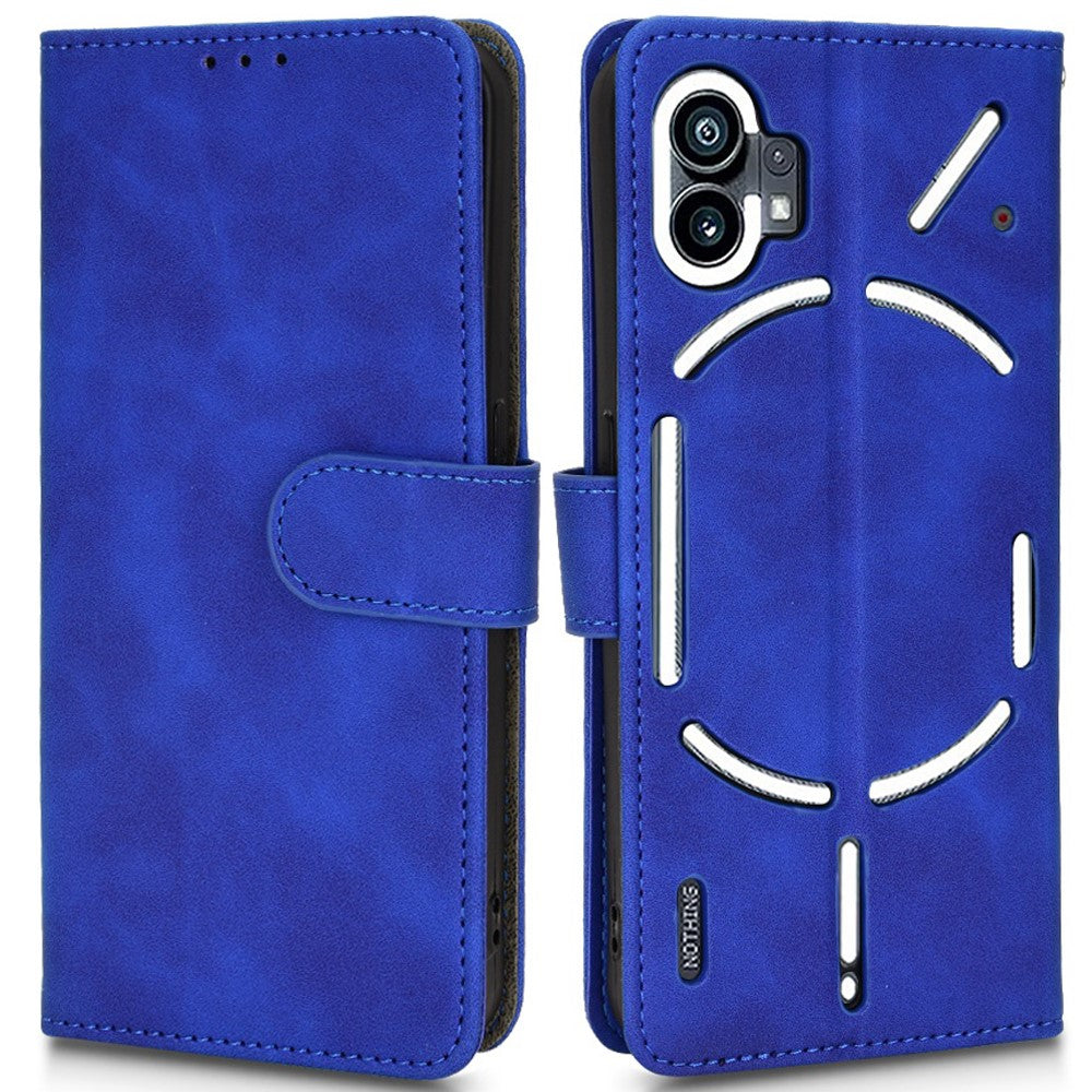 For Nothing Phone (1) 5G Anti-Drop Phone Flip Case Skin-Touch Feeling Full Protection PU Leather Stand Magnetic Clasp Phone Cover