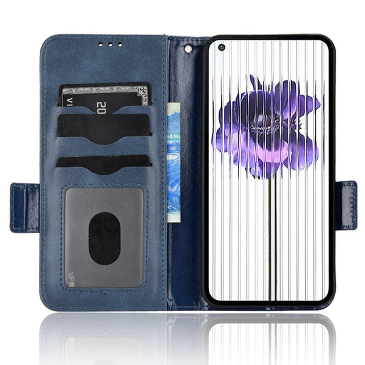 Nothing phone (1) 5G Handyhülle – Mit stoßdämpfendem Dreiecksmuster, Brieftaschen- & Ständerdesign, aus PU-Leder & TPU, mit Tragegurt