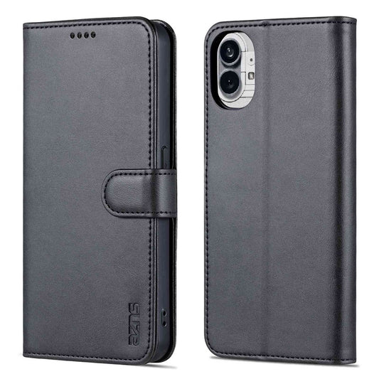 AZNS Wallet Phone Case for Nothing phone (1) 5G Protective Folio Flip Cover PU Leather + TPU Interior Case with Stand