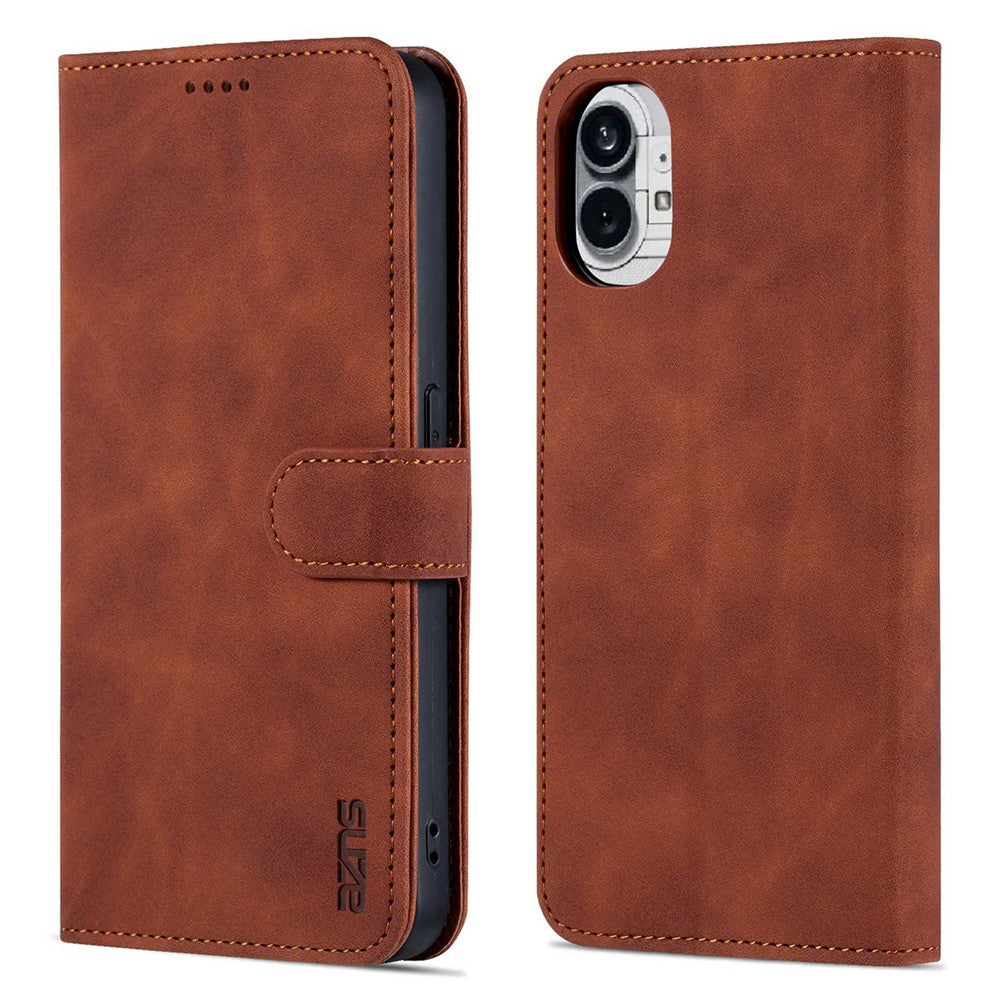 AZNS Wallet Phone Case for Nothing phone (1) 5G Protective Folio Flip Cover PU Leather + TPU Interior Case with Stand