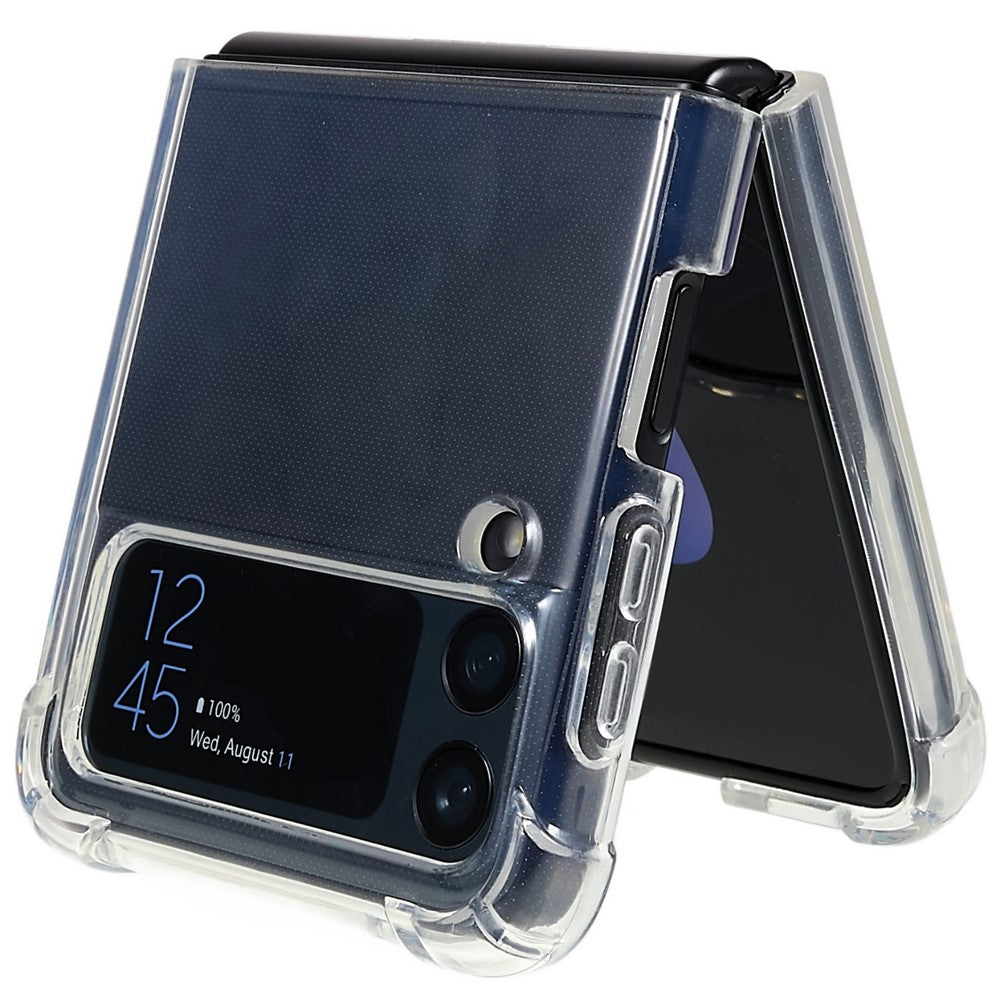 HD Clear Phone Shell Case for Samsung Galaxy Z Flip4 5G, Anti-Scratch Reinforced Corners Drop Protection TPU Phone Cover