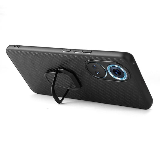 Honor 70 5G Handyhülle – mit Ständer, PU-Leder, beschichtetes Hart-PC, weiches TPU, Hybrid