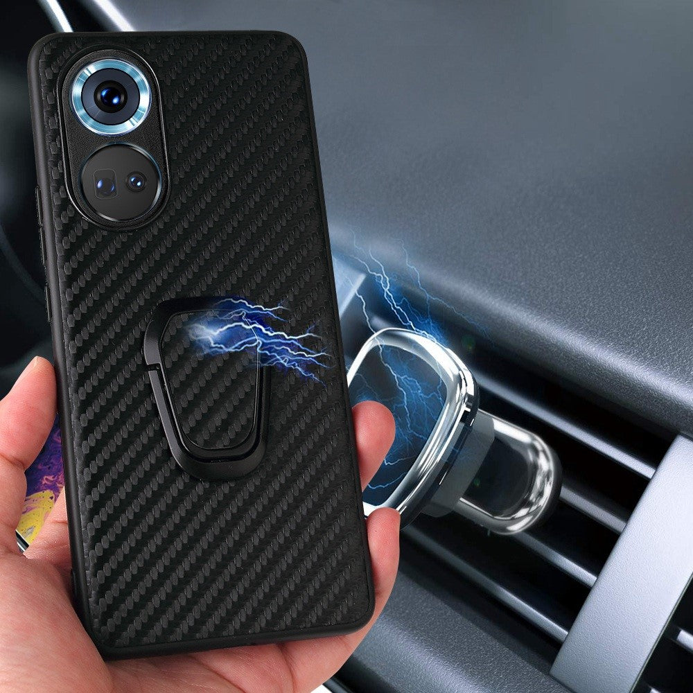 For Honor 70 5G Kickstand Phone Case PU Leather Coated Hard PC Soft TPU Hybrid Protective Cover