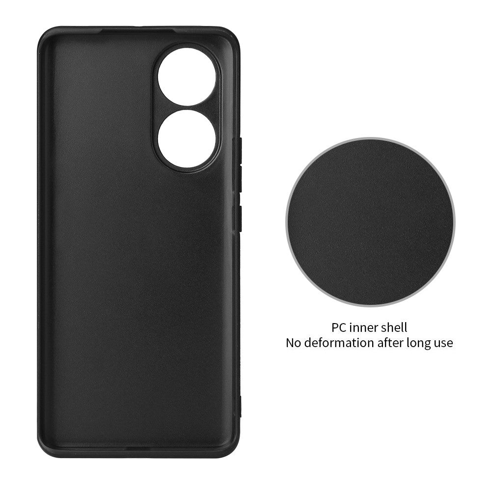 For Honor 70 5G Kickstand Phone Case PU Leather Coated Hard PC Soft TPU Hybrid Protective Cover