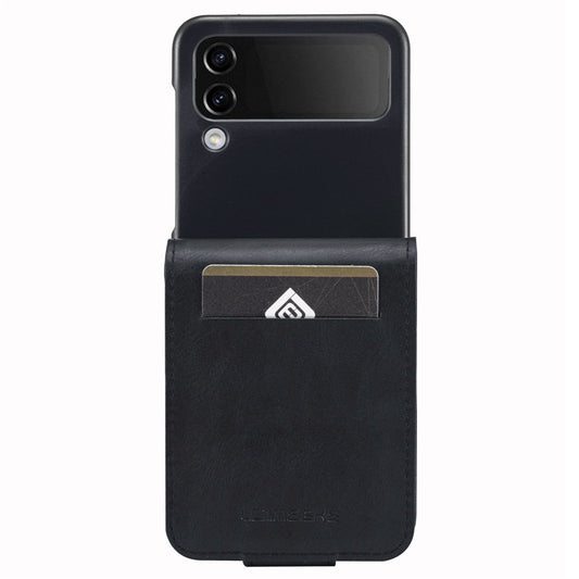 Galaxy Z Flip3 5G – Handyhülle aus Kunststoff und PU-Leder, mit Ständer, mit Kartenfach, mit RFID-Schutz
