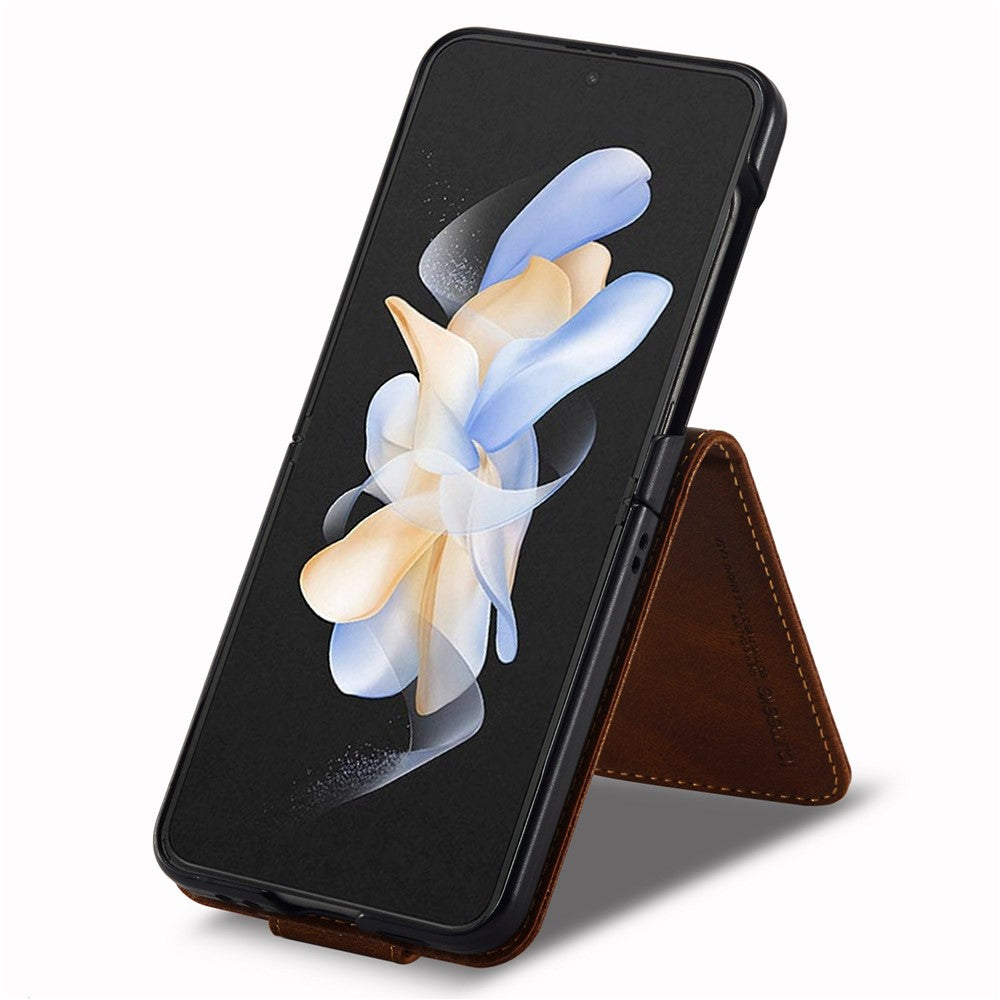 LC.IMEEKE for Samsung Galaxy Z Flip3 5G PU Leather + PC Phone Case RFID Blocking Protective Cellphone Cover Card Holder