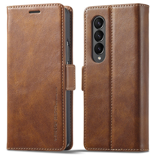 Galaxy Z Fold3 5G – Wallet-Handyhülle aus Kunststoff und PU-Leder, mit Ständer, mit RFID-Schutz