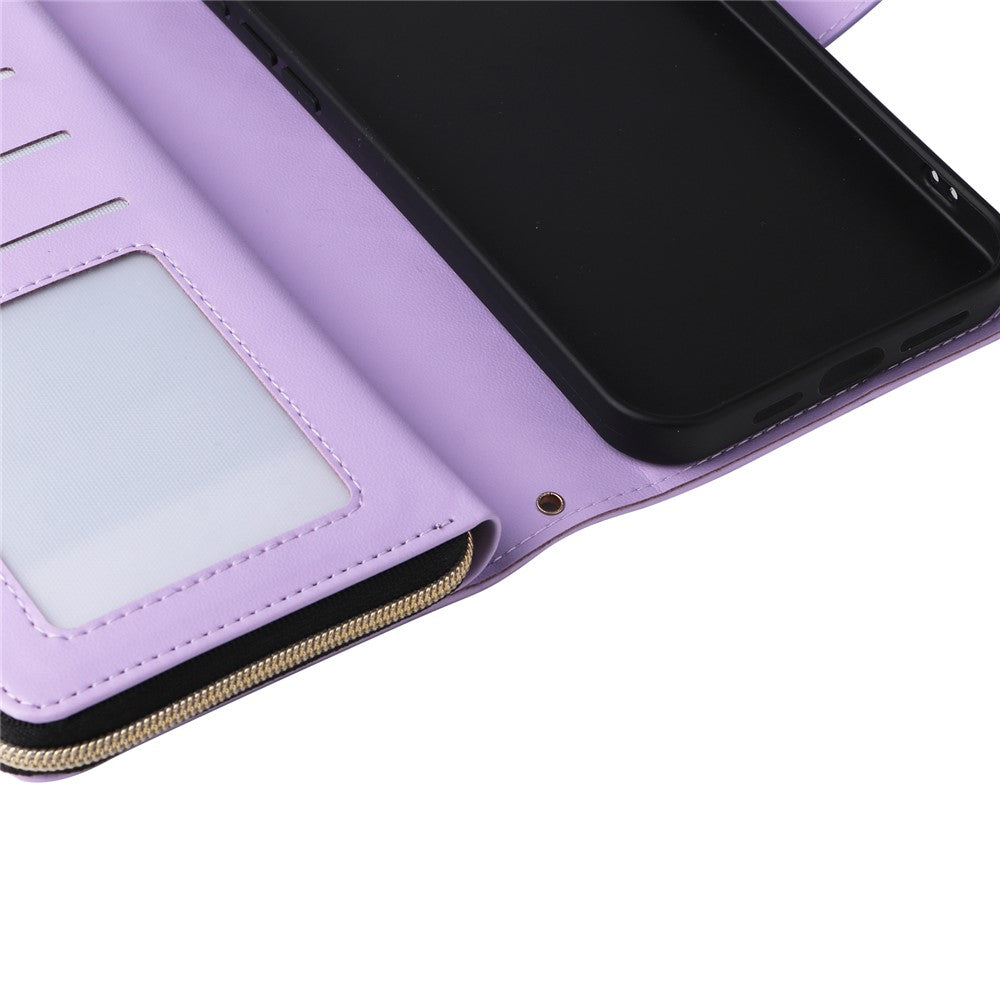 iPhone 13 mini Lederhülle – Reißverschluss & Umhängetasche