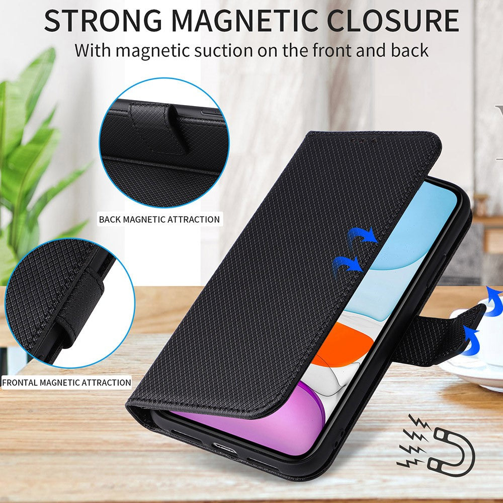For Honor 200 Pro 5G Case Flip Wallet Diamond Texture PU Leather Phone Cover