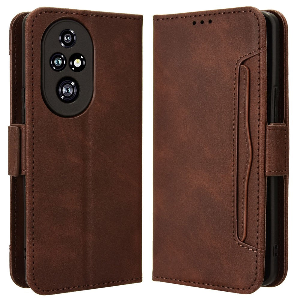 For Honor 200 Pro 5G Case Multiple Card Slots Leather Phone Cover