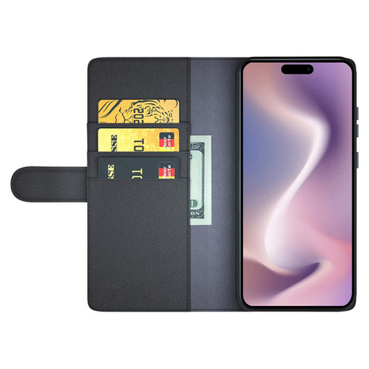 iPhone 16 Pro Echtleder Hülle mit Kartenfach
