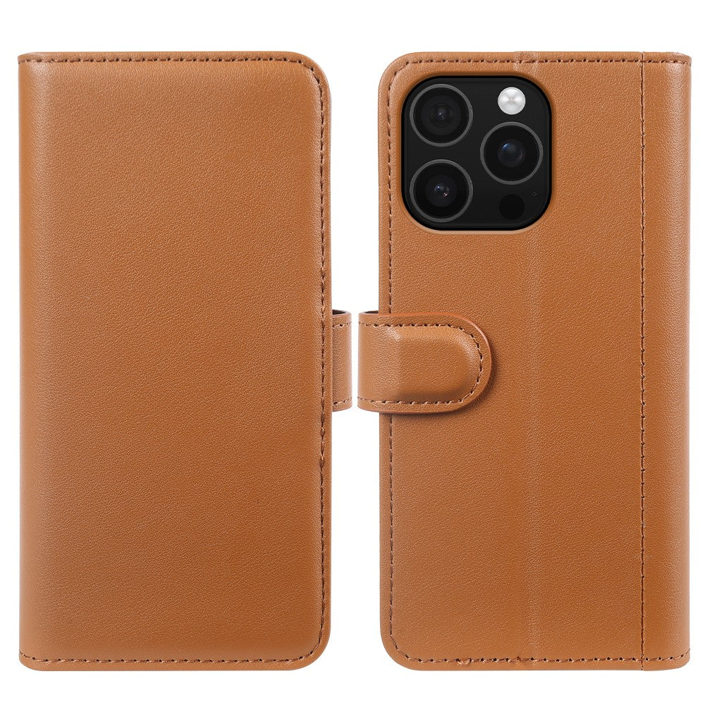 iPhone 16 Pro Echtleder Hülle mit Kartenfach